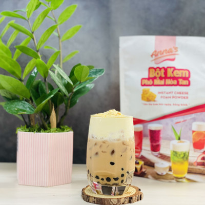 Bột Kem Phô Mai Cheese Foam Túi 300G pha 40 ly - Bột kem pha chế Váng Sữa Kem Cheese Trà sữa, Đồ uống đá xay