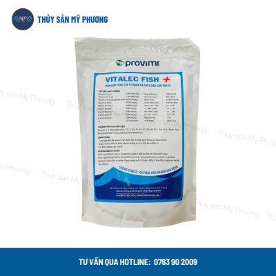 Chống sốc bổ sung vitamin điện giải khoáng Vitalec Fish Plus tăng sức đề kháng khỏe cho tôm thẻ cá lươn ếch ốc ba ba