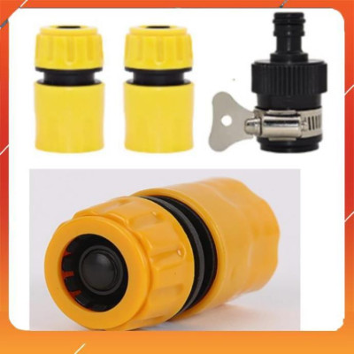 ️Evoucher Bộ dây vòi xịt nước rửa xe,tưới cây ,tăng áp 3 lần,loại 3m,5m 206318 đầu đồng,cút,nối nhựa đen+  đai