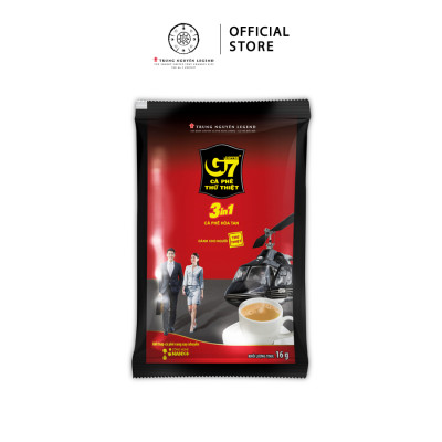 Trung Nguyên Legend - Cà phê hòa tan G7 3in1 - Bịch 20 sachets x 16gr (gói vuông)
