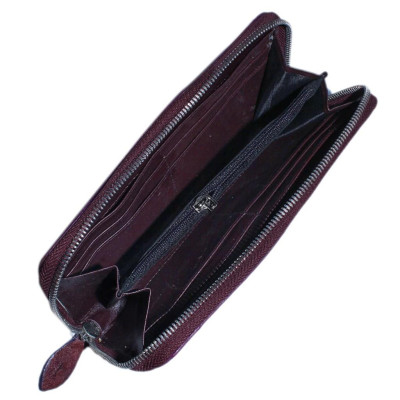 HC3435 - Ví nữ da đà điểu Huy Hoàng 1 khóa vip màu tím