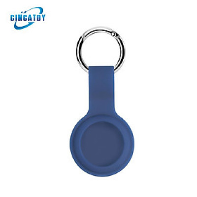 CINCATDY Bao Case Vỏ Bảo Vệ Silicone Keychain cho Apple AirTag - Hàng Nhập Khẩu