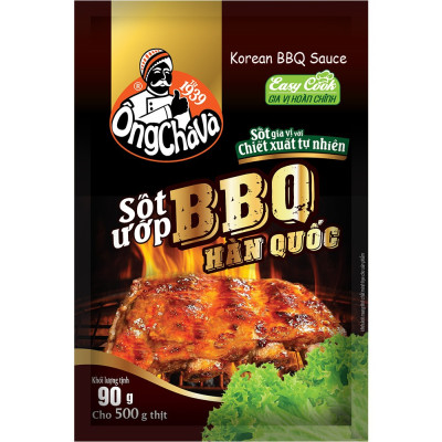Lốc 15 Gói Sốt Ướp BBQ Hàn Quốc Ông Chà Và 90g (Korean BBQ Sauce)