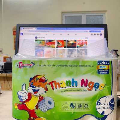COMBO 2 bịch GVS 6 cuộn Thanh Ngọc 4 lớp cao cấp mềm mịn,dày hơn và tiết kiệm,sử dụng cho mọi gia đình
