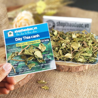 Dây Thìa Canh Sạch Sấy Khô Gói 500Gr - Trà Dây Thìa Canh Shop Thảo Dược Hỗ Trợ Ổn Định Đường Huyết, Tốt Cho Người Cao Huyết Áp