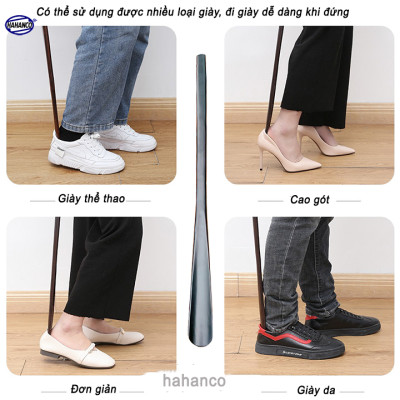 Đón gót giày dài 70cm gỗ Chiu Liu nguyên khối sơn mài VIP - DGH911 - Đón giày mọi tư thế cho Nam & Nữ