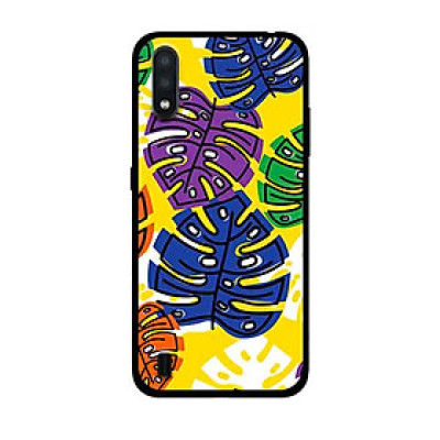Ốp Lưng in cho Samsung Galaxy A01 Mẫu Họa Tiết Lá - Hàng Chính Hãng
