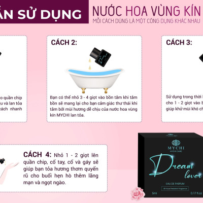 2 lọ Nước Hoa Cô bé Thương Hiệu Mychi (Dream lover) lưu hương 48h gợi cảm quyến rũ