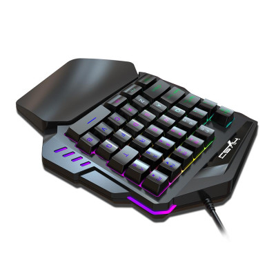35 Phím Bàn phím chơi game HXSJ V100 Mini  có dây USB thay thế cho PUBG LOL CS Gamer