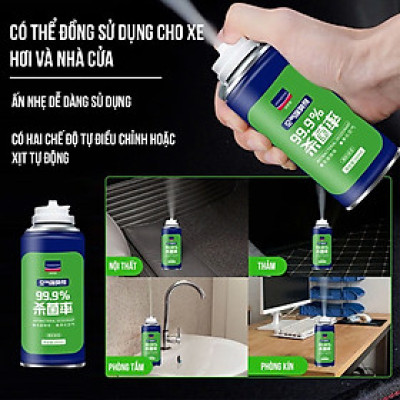 Chai Xịt Khử Mùi Khử Khuẩn KC 99,98% - Nội Thất Điều Hòa Ô Tô, Phòng Ngủ Tự Động Hàng Cao Cấp, ĐÈN TRANG TRÍ , ĐỒNG HỒ TREO TƯỜNG