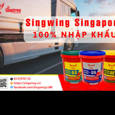 Dầu nhớt động cơ Singwing D3 Turbo+ 15W40 18L nhập khẩu dành cho xe tải, xe nông nghiệp
