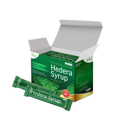 Siro Hedera Syrup Youth Pharma hỗ trợ giảm ho, giảm đờm. Hộp 20 gói (5ml/gói)
