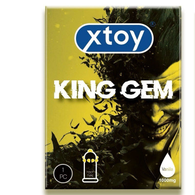 Bao cao su bi XTOY KING GEM 7 bi gai lớn, bcs tăng khoái cảm, nhiều gel bôi trơn, hương vani