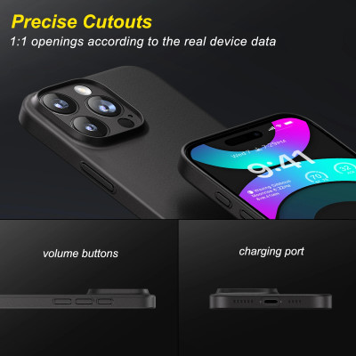 Ốp lưng dành cho iPhone 16 Pro Max, iPhone 16 Pro, iPhone 16 Plus, iPhone 16 hiệu Memumi siêu mỏng 0.3mm, thiết kế tối giản, chống vân, chống sốc, bảo vệ camera cao cấp - Hàng chính hãng.