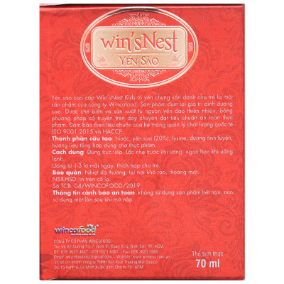 Thùng 72 lọ Yến Sào Win