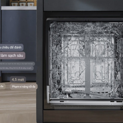 Máy Rửa Chén Bát Xiaomi Mijia S1 15 Bộ – Khử Trùng 99,9% Cảm Biến Thông Minh Tiêu Thụ Nước Ít Hơn 85% Rửa Tay, Kết Nối App Xiaomi - Hàng Nhập Khẩu