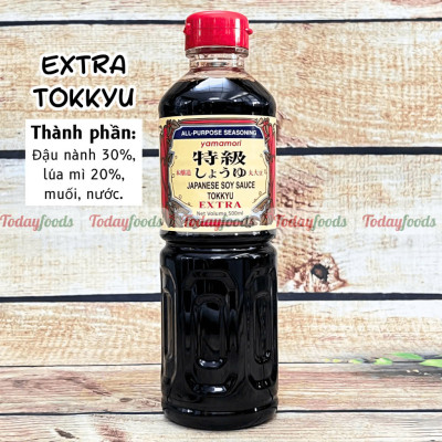Nước Tương Nhật Tokkyu Japanese Soy Sauce Extra {Yamamori} 500ML - Nước Tương Extra Không Chất Bảo Quản