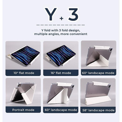 Bao Da Cho iPad Pro 11 M4 2024 | iPad Gen 10 2022 | iPad Pro 11 M1 / M2 | iPad Pro 13 inch M4 ,iPad Air 4 Air 5 Ai6 M2 2024 Gập chữ Y Đa Năng lưng trong chống sốc chống ố hiệu Mutural Defender Case - Hàng chính hãng
