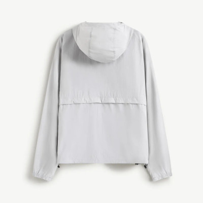 Áo khoác gió mềm có mũ khoá kéo màu Xám . Regular - ROUTINE 10F24WJA005 | ROUTINE CÀ MAU