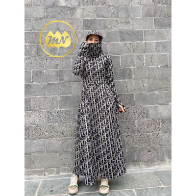 Áo chống nắng toàn thân vải Umi lạnh dày mịn dài phủ kín chân chống nắng cực tốt mẫu mới 2021