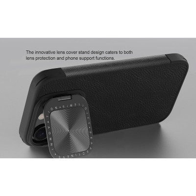 Bao Da Nillkin Qin Prop Leather Cho iPhone 16 Pro Max, iPhone 16 Pro – Chính Hãng, Chống Sốc, Bảo Vệ Camera, Tích Hợp Ngăn Đựng Thẻ - Hàng chính hãng