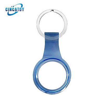 CINCATDY Bao Case Vỏ Bảo Vệ Silicone TPU Trong Suốt Keychain cho Apple AirTag