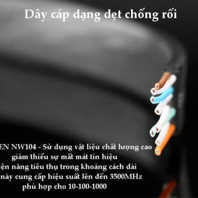 Ugreen UG50177NW102TK 8M màu Đen Cáp mạng LAN CAT6 dây dẹt - HÀNG CHÍNH HÃNG