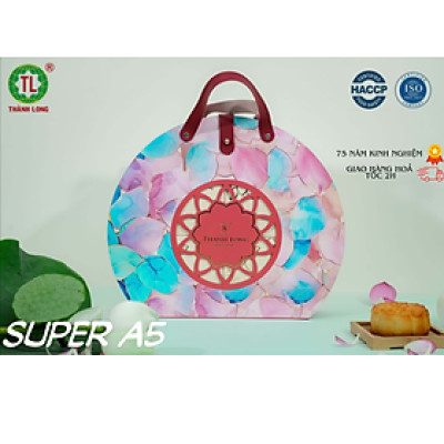 Hộp bánh trung thu 4 bánh 1 trứng 150g - Combo Super A5 - Thành Long (600g) - VIỆT NAM