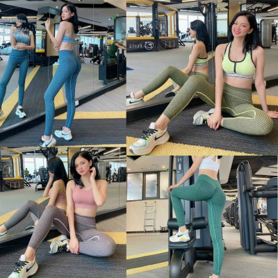 Quần Dài Legging Nữ Lưng Cao Hack Dáng Tập Thể Thao