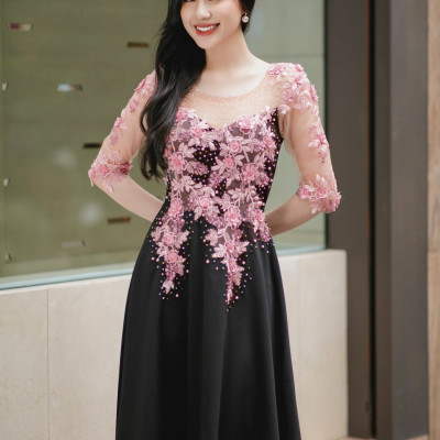 Đầm xòe dự tiệc sang trọng - quý phái