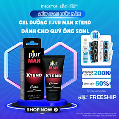 Gel cường dương Pjur Man Xtend 50ml dành cho quý ông tăng khoái, tăng lưu thông máu