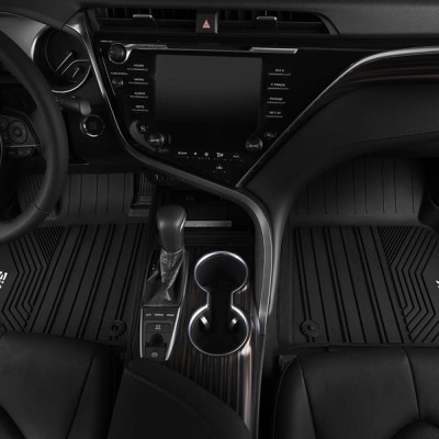 Thảm lót sàn xe ô tô Toyota 4Runner 2014- Nhãn hiệu Macsim 3W chất liệu nhựa TPE đúc khuôn cao cấp - màu đen