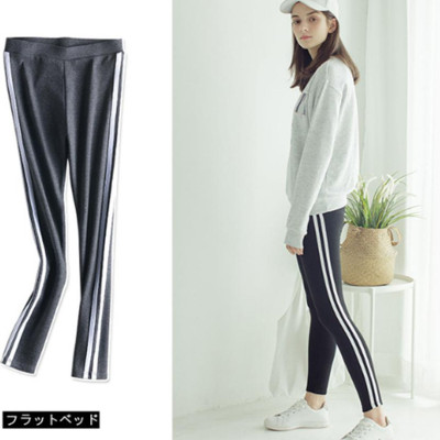 Quần legging tập Yoga kẻ sọc ôm cực đẹp (Xám)
