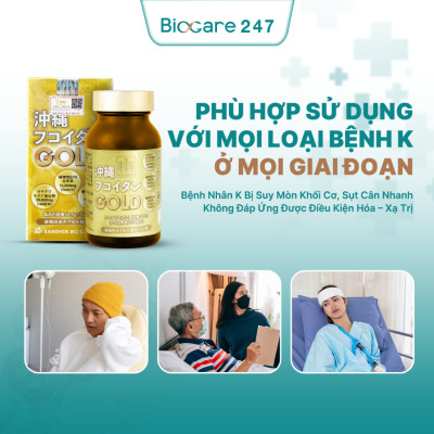 Okinawa Fucoidan Gold – Hỗ trợ điều trị ung thư và chống suy mòn khối cơ