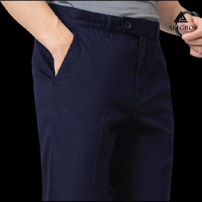 Quần kaki nam, quần thô dáng SlimFit, chất liệu vải kaki cao cấp bền đẹp, thiết kế cạp đính đỉa, ống đứng ALIGRO ALGK043
