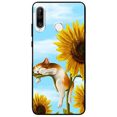 Ốp lưng in cho Huawei P30 Lite Mẫu Mèo Ngủ