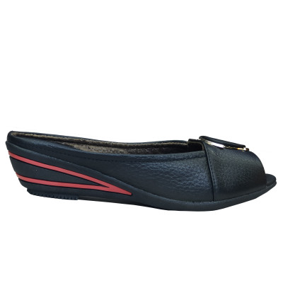 Dép Nữ Đế Xuồng HÀ NAM Da Bò Thật Cao Cấp 4cm DNU2076