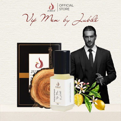 Vip Men by Jubilé - Tinh dầu nước hoa Pháp Nam Minisize Dạng lăn 3ml Thơm Lâu, Sang Trọng, Quyến Rũ