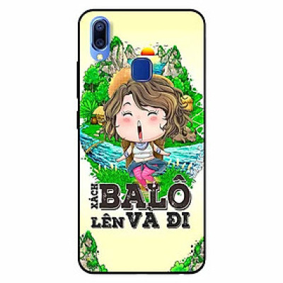 Ốp lưng in cho Vivo Y91, Vivo Y91i, Vivo Y93, Vivo Y95 Mẫu Xách Balo Lên Nữ