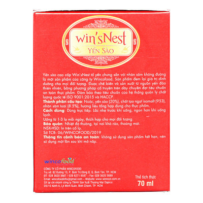 Thùng 72 lọ Yến Sào win