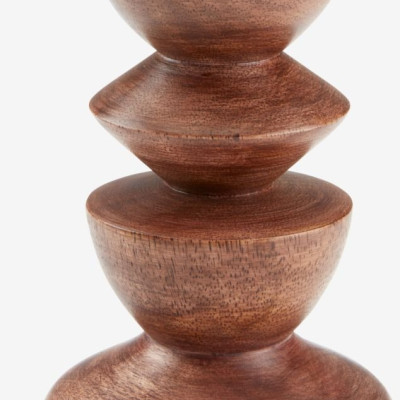 Chân nến | JYSK Janus | gỗ tự nhiên/thép | nâu | DK9xC14cm