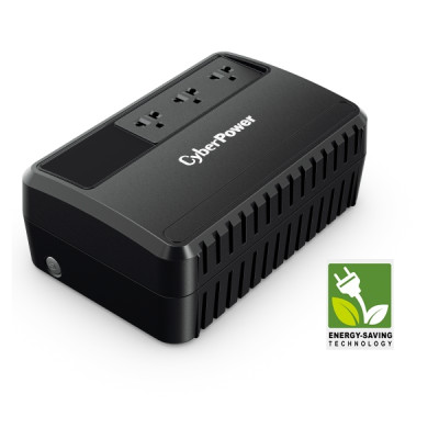 Bộ lưu điện UPS CyberPower BU600E - 600VA / 360W -  Tích hợp công nghệ ổn áp AVR, Công nghệ tiết kiệm điện GreenPower, công nghệ Line Interactive - Hàng chính hãng