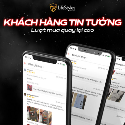 Bộ 4 Hộp Bao Cao Su LifeStyles Love Time Cao Cấp Kéo Dài Thời Gian Hộp 3 bao