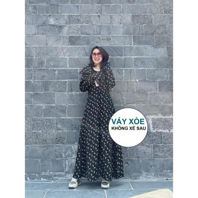 Áo chống nắng nữ toàn thân vải Umi bò dày mịn mát không xẻ sau che phủ kín chân chống nắng cực tốt mới 2022