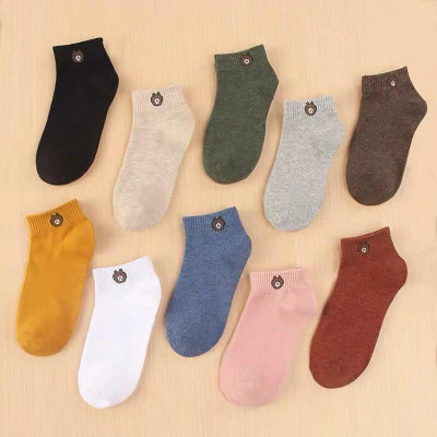 Sét 10 đôi tất gấu loại cổ ngắn dành cho nữ co giãn tốt khử mùi kháng khuẩn TG01