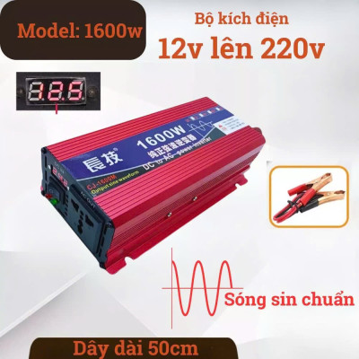 Bộ Inverter Kích Đổi Điện 12V Lên 220V - 1600W Sóng Sin Chuẩn Cho Gia Đình Khi Mất Điện – ĐÈN TRANG TRÍ