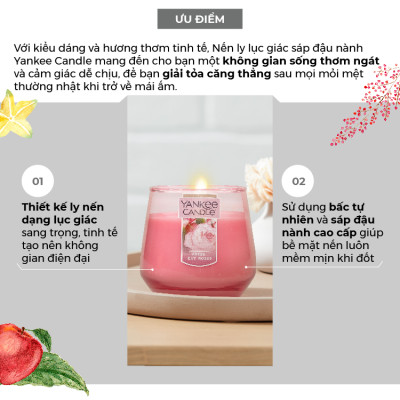 Nến Ly Lục Giác Sáp Đậu Nành 284gram từ Yankee Candle - Lemon Lavender