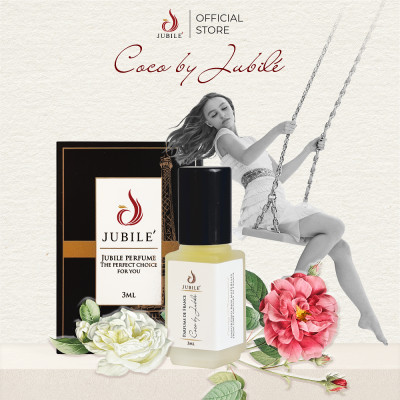 COCO BY JUBILÉ - Tinh dầu nước hoa Pháp Nữ Minisize Dạng lăn 3ml Thơm Lâu, Sang Trọng, Quyến Rũ