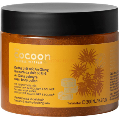 Tẩy tế bào chết cơ thể đường thốt nốt An Giang Cocoon làm sạch cơ thể (200ml) - Hàng chính hãng