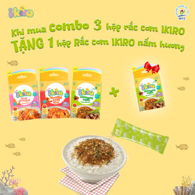 Rắc cơm Tôm nướng bơ tỏi iKiro 27g (6 gói)